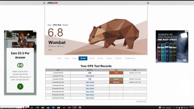 CPS Test - Check Your Clicks Per Second: The Best Online CPS Test w/ Easter Eggs and Challenge Mode