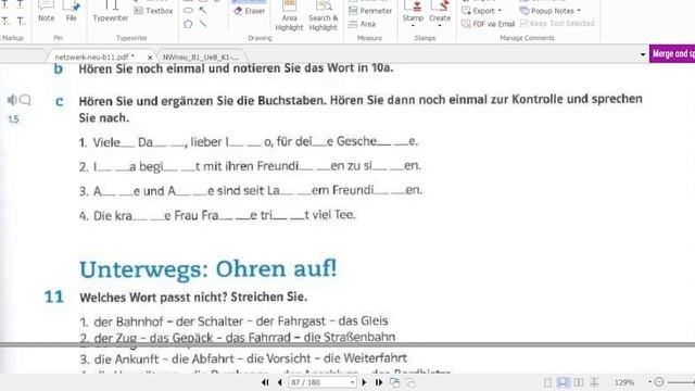 Netzwerk Neu B1 übungsbuch Audio I Kapitel 1 Deutsch lernen durch Hören I learn German I বাংলা