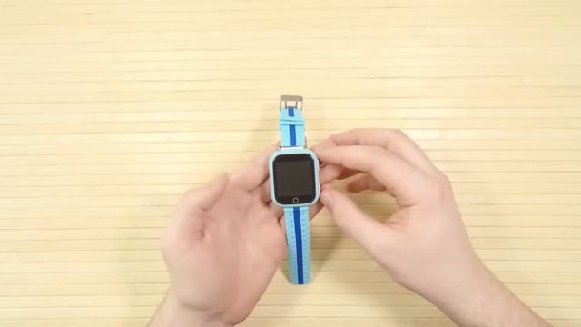 Детские смарт-часы UWatch Q100S Blue. Распаковка и демонстрация смотреть онлайн