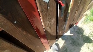 Секретный замок калитки и ворот. Замок от добрых людей. Secret lock on the door