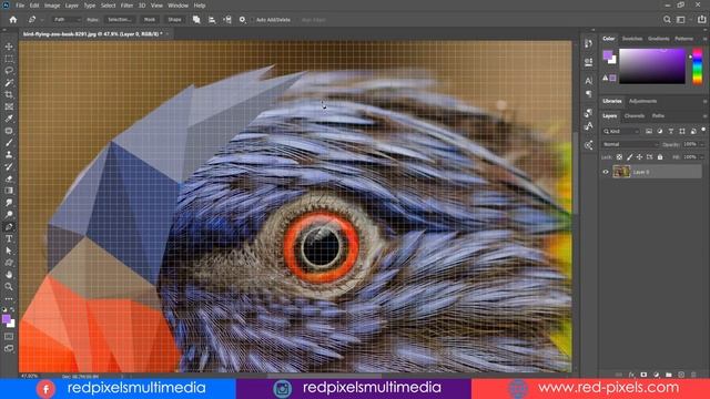Photograph to Low Poly illustration in Easy Step || Low Poly Wallpaper Design in Adobe Photoshop смотреть онлайн