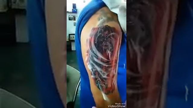 Darth vader tattoo cover up