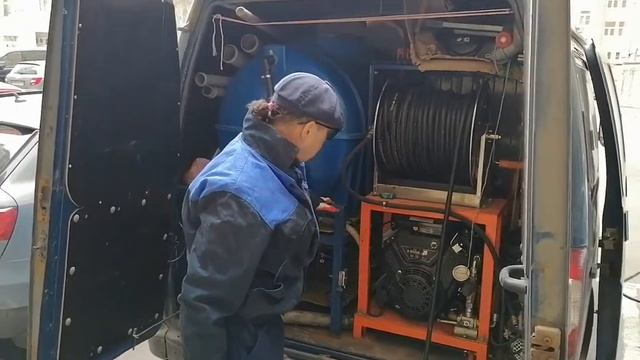 Гидродинамическая промывка канализации