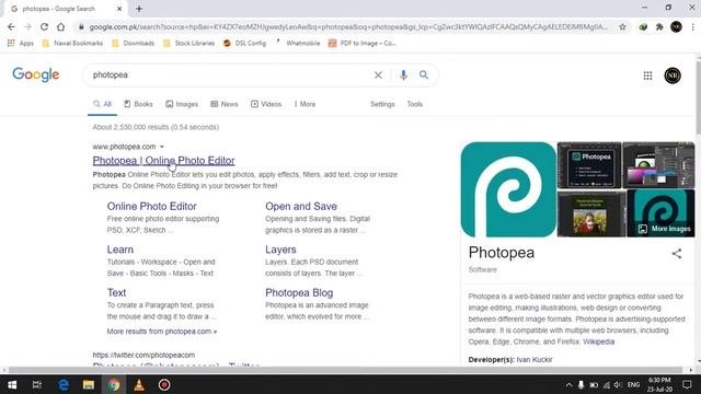 Photopea (Online Photo Editor) Just Like Photoshop