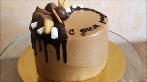 Бенто торт с крем чиз и вишнёвым конфитюром Торт дома