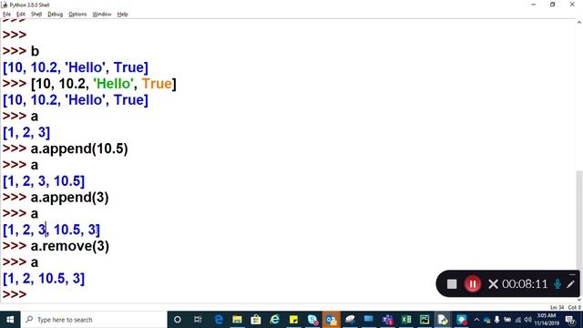 Chapter 02 : 15 - Python List Data Type | How to Declare List Data Type in Python