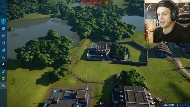 Jurassic World Evolution - TREX vs 10000 PARK GUESTS! HOW MANY CAN SHE EAT?! - JWE Gameplay