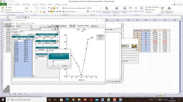 Ouvrage d'art (Modélisation hydraulique _ 03 _ HEC-RAS _ Etat initial) смотреть онлайн