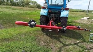 Грабли-ворошилки навесные ГВН-5 "Кормилец" переделка под автосцеп, сборка, трактор Т-40 АМ