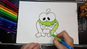 Om Nom / Draw Om Nom / Drawing for kids / Ам Ням / Рисуем Амняшку / Рисунки для малышей