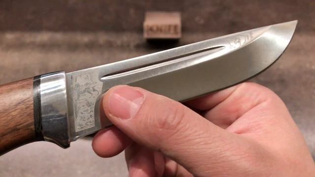 Нож "Бекас" орех 100Х13М от Златоуст АиР смотреть онлайн