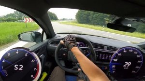 2021 VW Tiguan R 2.0 TSI (320 PS) POV Testdrive AUTOBAHN Beschleunigung & Topspeed