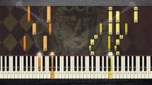 Giorno's Theme Piano tutorial - Overture Golden Wind jojo giorno theme piano Sheet Music