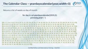 Python Calendar Module