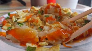 Taiwanese Street Food-Omelet Green Onion Pancakes, Pork Belly Buns /「炒」蛋餅！古早味粉漿炒蛋餅, 彩色刈包(虎咬豬)-台灣街頭美