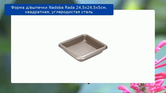 Форма д/выпечки Nadoba Rada 24,5х24,5х5см, квадратная, углеродистая сталь смотреть онлайн