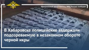 В Хабаровске полицейские задержали подозреваемую в незаконном обороте черной икры