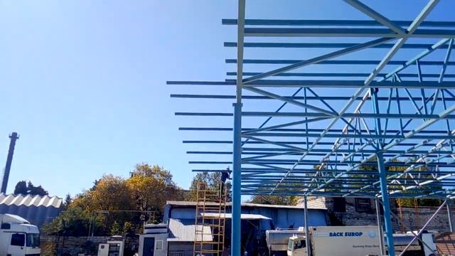 Сделали каркас под производственный цех смотреть онлайн