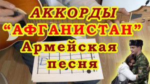 Афганистан Аккорды ? Армейская песня ♪ Разбор песни на гитаре ♫ Гитарный Бой для начинающих