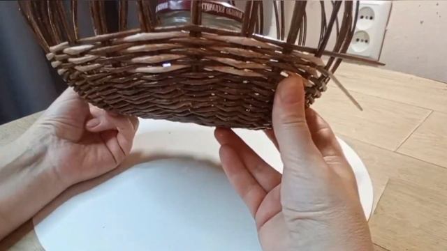 МК. Корзинка из бумажной лозы. #ольгасержантова