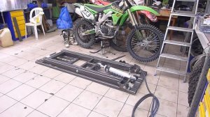 Первый подъем мотоподъемника.