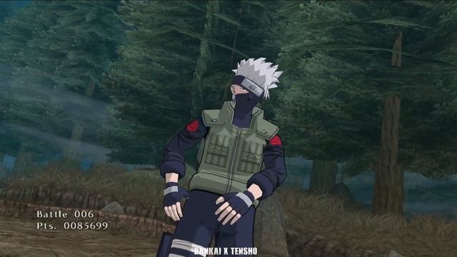 Naruto Shippuden clash of ninja Revolution 3 Kakashi Score Attack 60fps смотреть онлайн