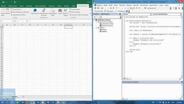 Extraindo tabelas de páginas web com Selenium VBA