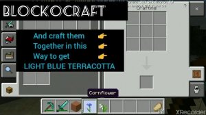 MINECRAFT . How to make LIGHT BLUE GLAZED TERRACOTTA  in minecraft