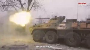 Российский БТР-82А ведет бой в Мариуполе (Вид от первого лица)