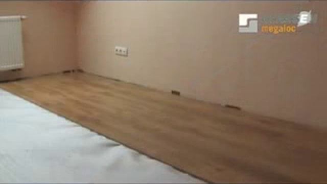 Видеоинструкция укладки ламината с замком Megaloc