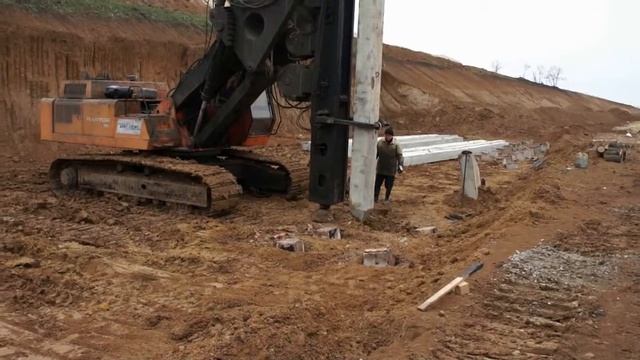 погружение наклонных свай смотреть онлайн