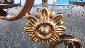 Кованая СКАМЕЙКА и СТОЛ своими руками. Набор садовой кованой мебели. Садовая скамейка и стол.