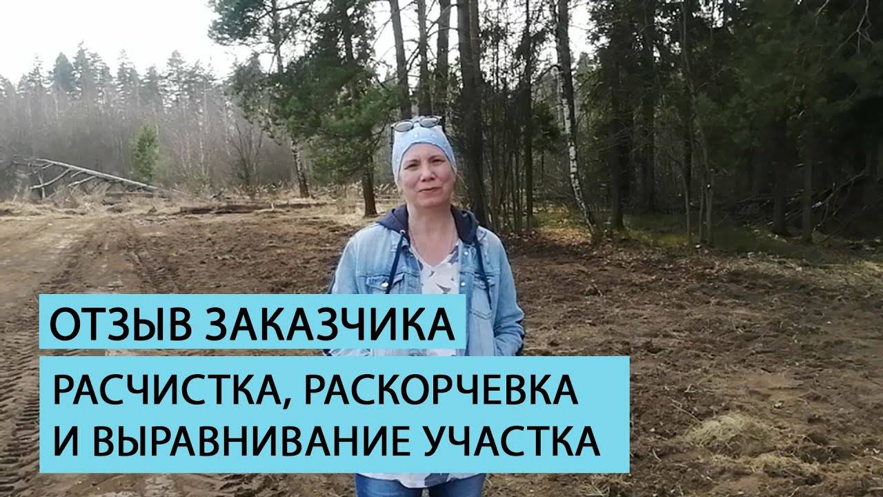 Отзыв клиента о расчистке участка от команды Землечист