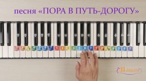 Пора в путь-дорогу  как играть. Ноты цифрами. Военные песни