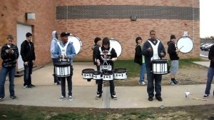 FTHS drumline practices drumline the movie cadence # 2