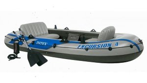 Надув.лодка Excursion 4 Set, 315х165х43см весла/насос, до 400кг (Intex) обзор 68324
