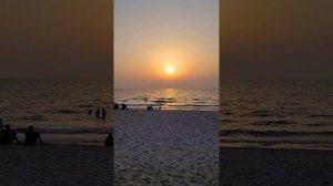 Пляж Аджмана в лучах заката 🌅 ОАЭ 🇦🇪 #путешествие #оаэ #море