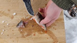 Простая и очень вкусная уха на бульоне из свежих мелких окуней.  Один день из жизни рыбака.