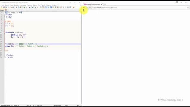 PHP Global Keyword  | Tutorial