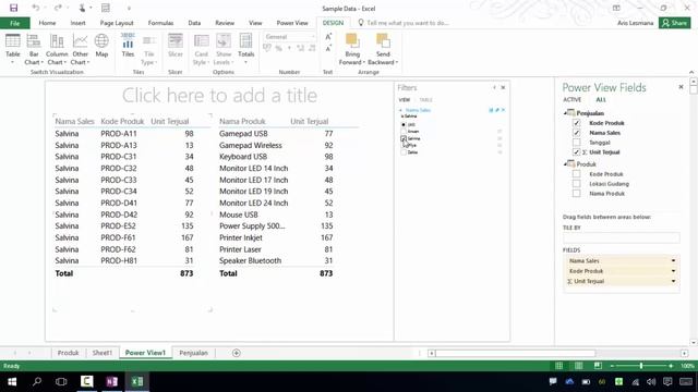 Visualisasi Data dengan Power View pada Excel 2016 смотреть онлайн