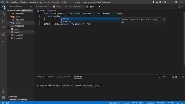 Oggetti, Array e Tuple - Typescript Tutorial Italiano 05