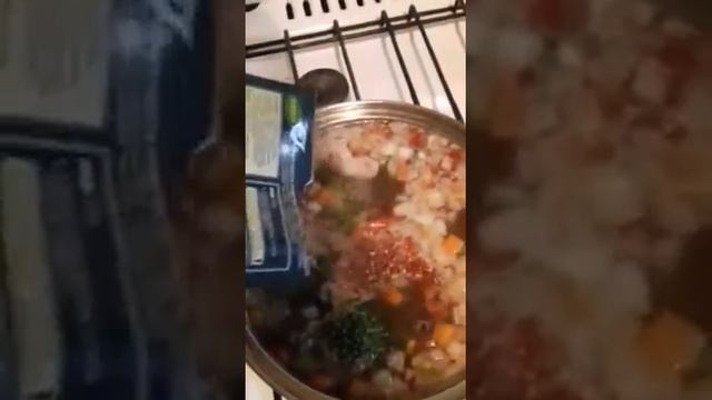 Суп с мясом и овощами. Лёгкий диетический сытный