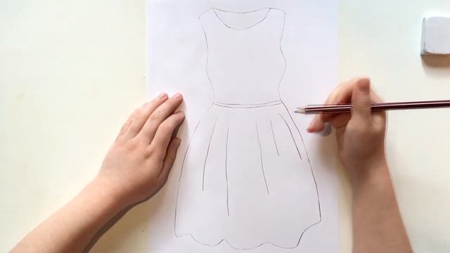 КАК НАРИСОВАТЬ ПЛАТЬЕ карандашом (Эмилия) HOW TO DRAW DRESS with a pencil смотреть онлайн