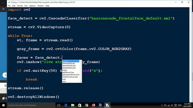 8 - عمل برنامج للتعرف علي الوجوه face detection смотреть онлайн