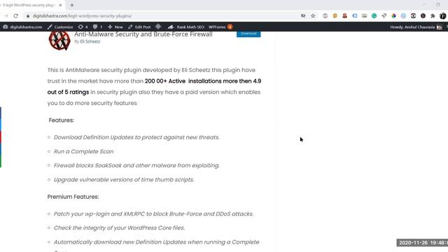 9 Best WordPress plugin for your website security 2021 #bestWPsecurity plugin