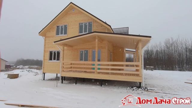 Каркасный дом по проекту КД-25. ДомДача-Строй. смотреть онлайн