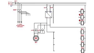 Электрическая схема печи ( ПШЗ , ПШО ). quenching , tempering furnace .