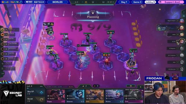 TFT Worlds Day 1 Costream | Frodan Set 10 VOD