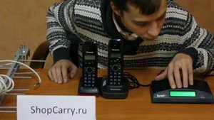Комплект 22 23 ShopCarry SIM стационарный сотовый телефон GSM DECT беспроводной