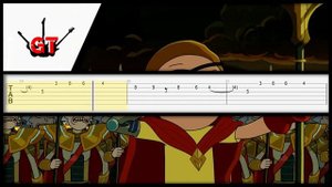 EVIL MORTY THEME GUITAR TAB (For the Damaged Coda) - RICK AND MORTY【EASY】
